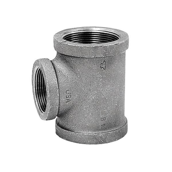 Anvil 1-1/4 in. FPT X 1-1/4 in. D FPT 1 in. D FPT Black Malleable Iron Reducing Tee